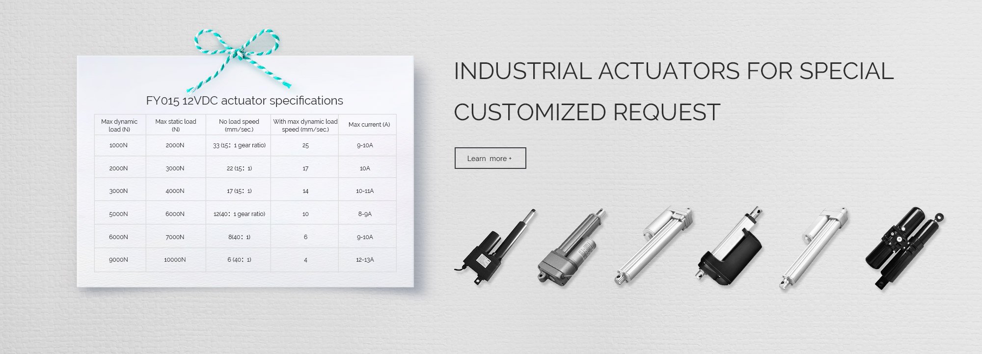 industrial actuators for special customized request